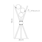Lámpara de mesa Luce, diagrama de medidas