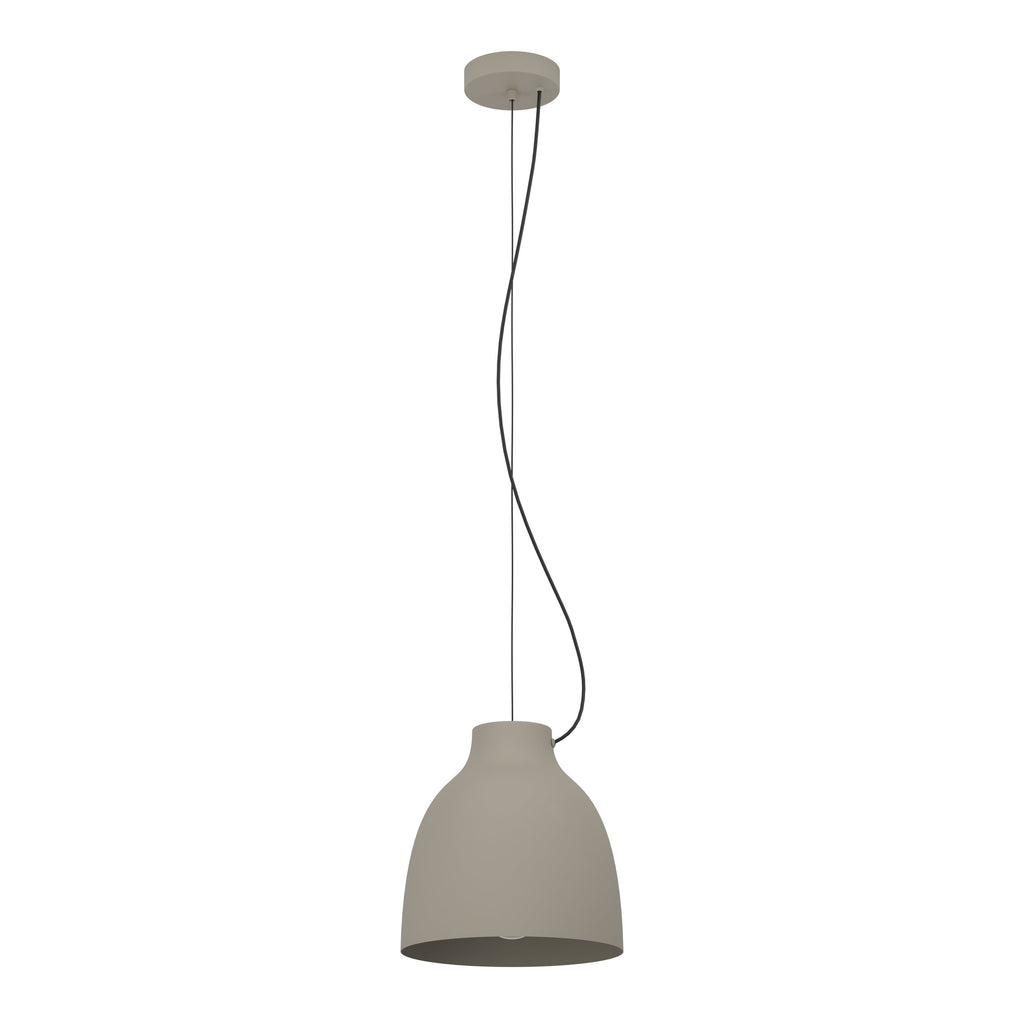 Lámpara colgante Terra en gris pardo