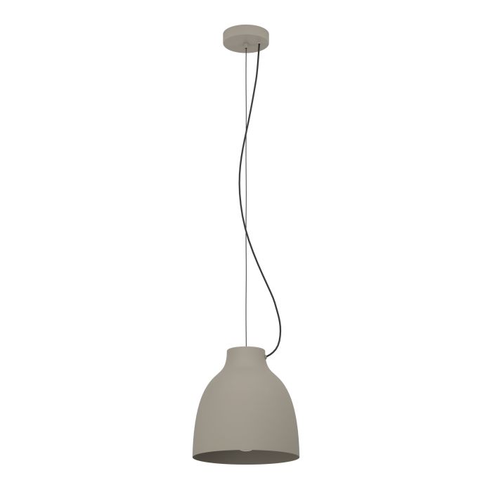 Lámpara colgante Terra en gris pardo
