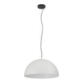 Lámpara colgante Bruma en gris y blanco