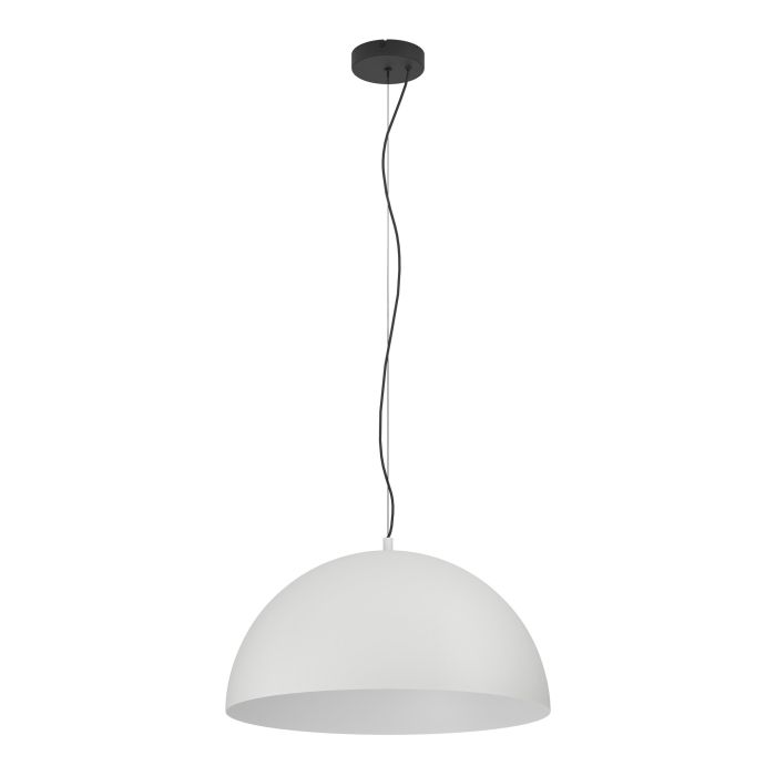 Lámpara colgante Bruma en gris y blanco