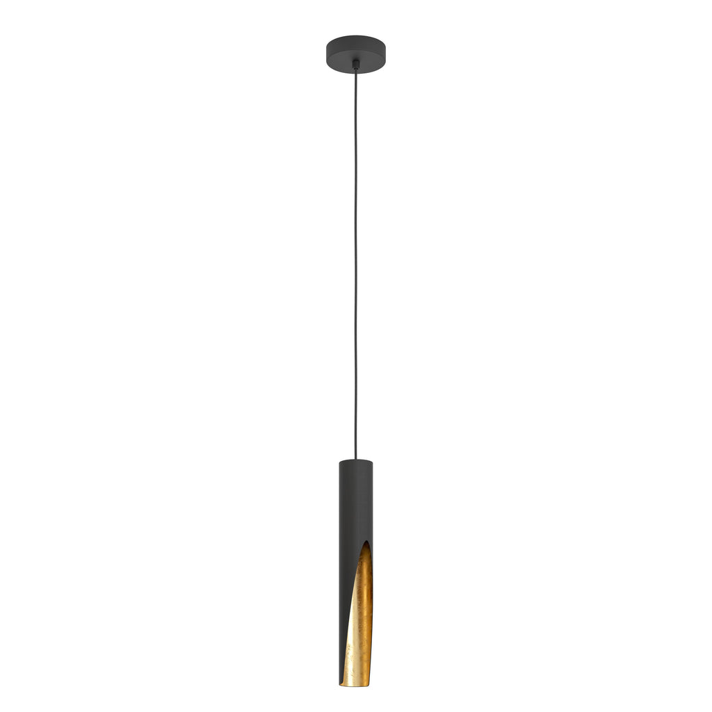 Lámpara colgante Noctis LED negro y oro
