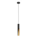 Lámpara colgante Noctis LED negro y oro