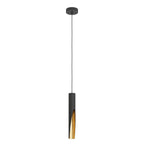 Lámpara colgante Noctis LED negro y oro