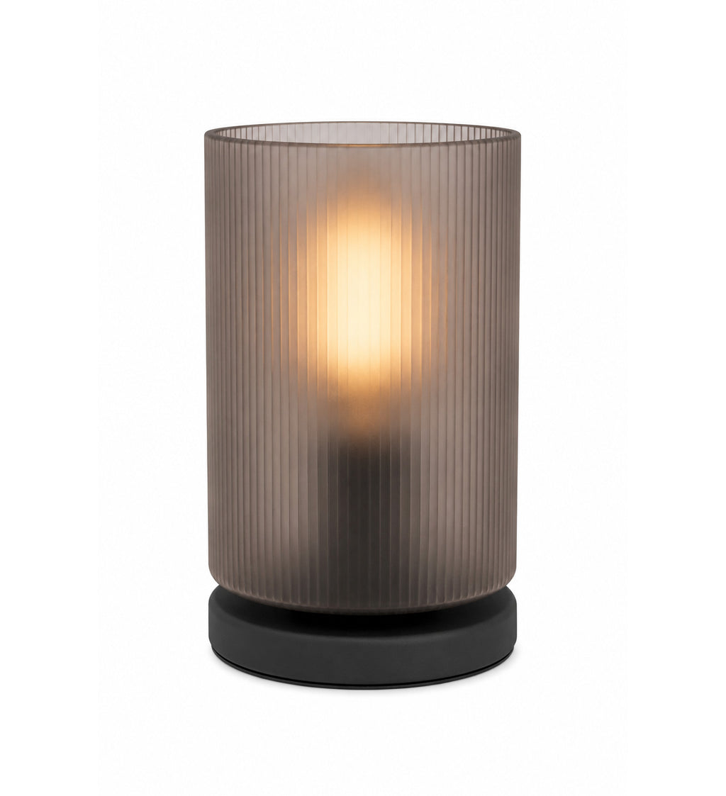 Vesna — Lámpara de mesa de vidrio acanalado